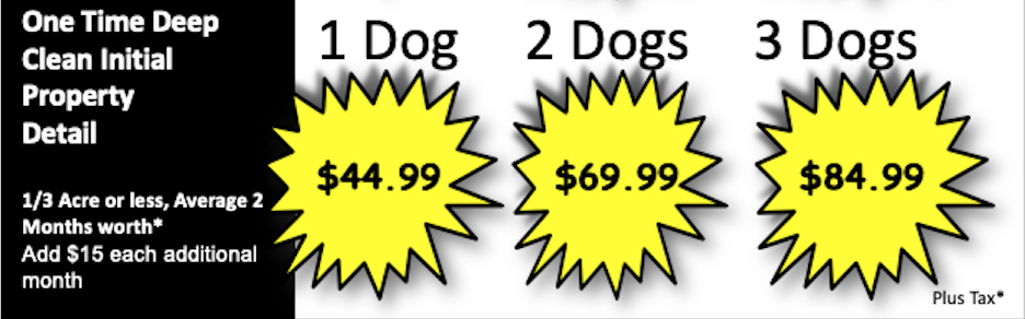 2019 Initial Deep Clean Rates 2019 Initial Deep Clean Rates
